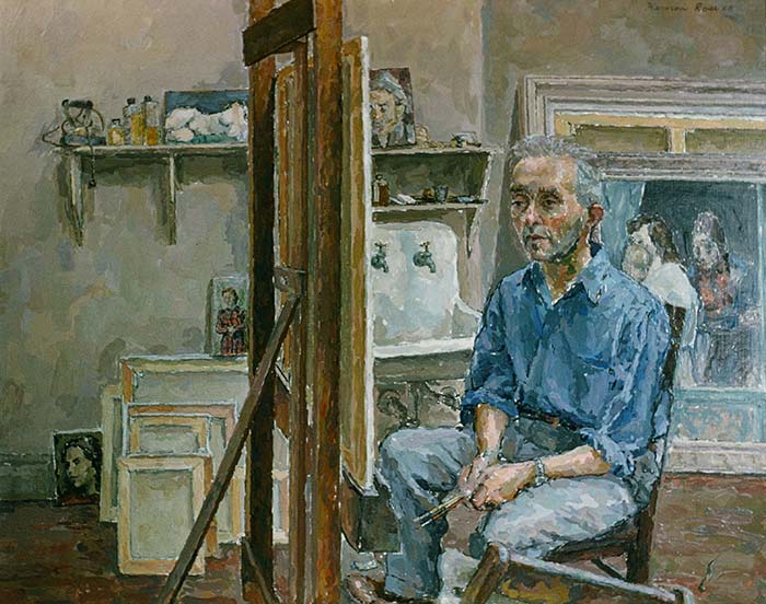 Raphael Soyer in His Studio